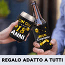 Raffredda Lattina Ecopelle Sintetica Nera Confezione da 10 - Buon 18 Compleanno