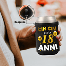 Raffredda Lattina Ecopelle Sintetica Nera Confezione da 10 - Buon 18 Compleanno