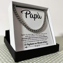 Collana da Uomo - Papà Ti Vogliamo un Mondo di Bene.
