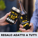 Raffredda Lattina Ecopelle Sintetica Nera Confezione da 10 - Buon 30 Compleanno