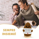 Peluche Crochet con Base in Legno - Patata Fortunata per Mia Moglie