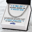Collana da Uomo - A Mio Zio Ti Voglio Bene.
