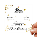 Cartoncini con dediche Donna