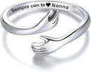 Anello da Donna in Argento Sterling 925 - Sempre con Te Nonna
