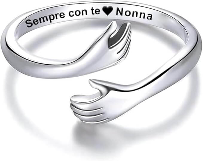 Anello da Donna in Argento Sterling 925 - Sempre con Te Nonna