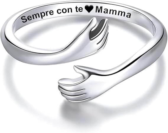 Anello da Donna in Argento Sterling 925 - Sempre con Te Mamma