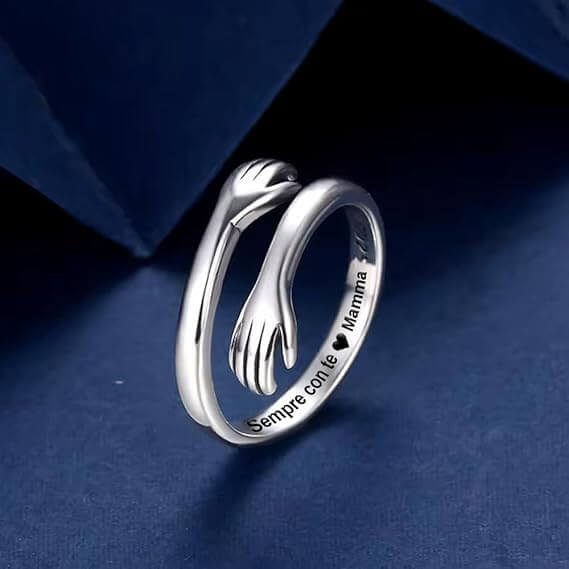 Anello da Donna in Argento Sterling 925 - Sempre con Te Mamma