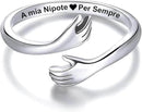 Anello da Donna in Argento Sterling 925 - A mia Nipote per Sempre