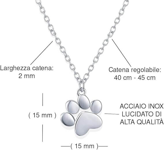 Collana Zampa - Il tuo Prezioso Compagno.