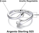 Anello da Donna in Argento Sterling 925 - Amiche per Sempre