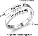 Anello da Donna in Argento Sterling 925 - Sempre Insieme