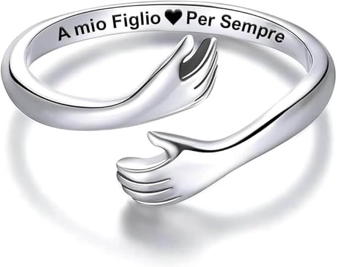 Anello da Uomo in Argento Sterling 925 - A mio Figlio