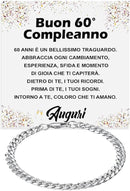 Bracciale Cubano Compleanno - 60 anni