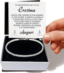 Bracciale Tennis in Argento Sterling 925 - Cresima