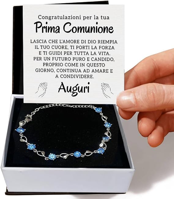 Bracciale Pietre Blu - Prima Comunione