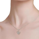 Collana A mia Sorella con Pietra di Zirconia Cubica Bianca