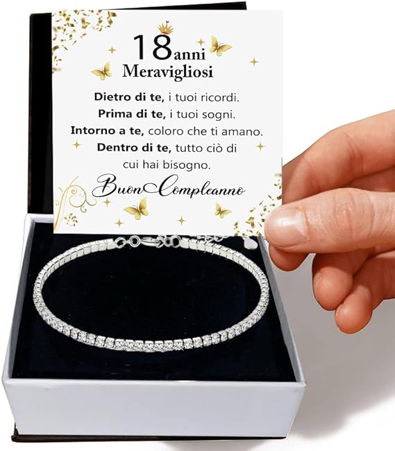 Bracciale Tennis Compleanno - 18 anni.