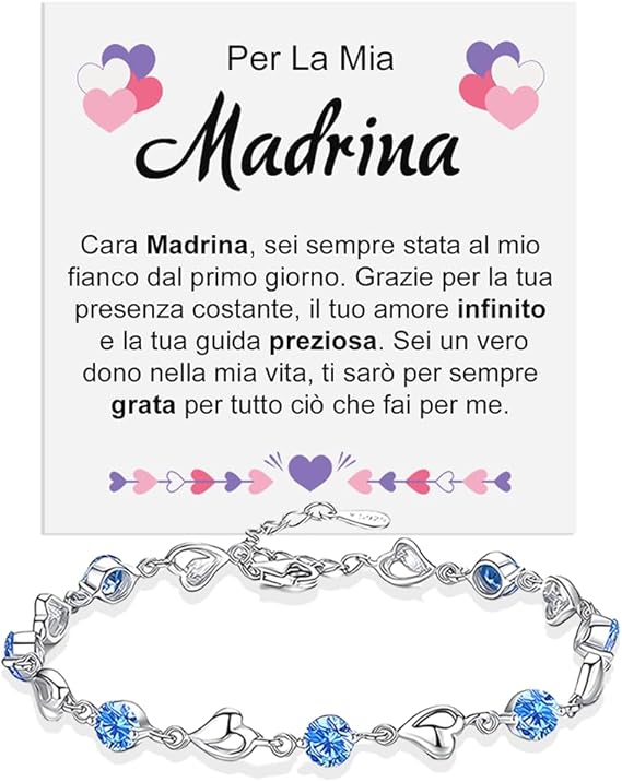 Bracciale Pietre Blu - Per la mia Madrina