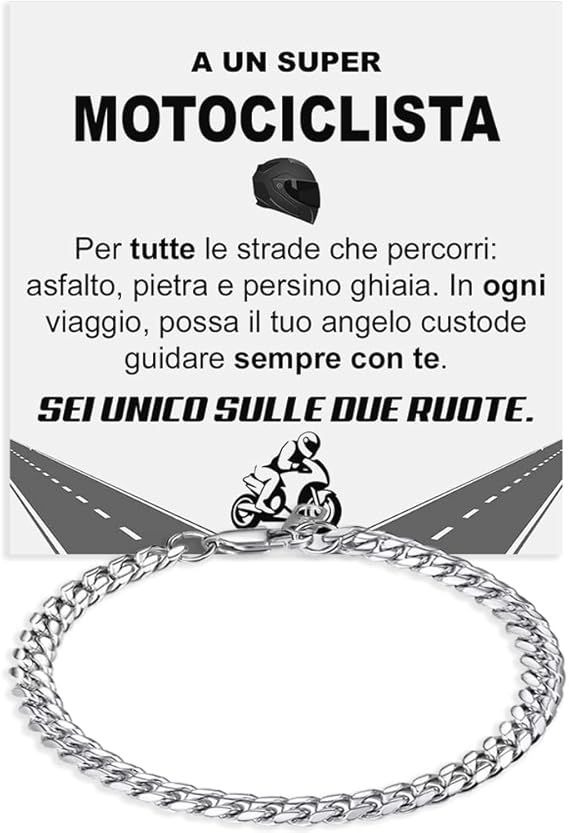 Bracciale Cubano - Motociclista