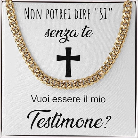 Collana da Uomo Oro - Testimone Proposta