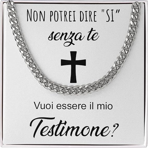 Collana da Uomo Argento - Testimone Proposta