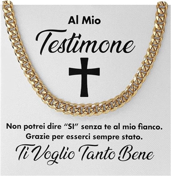 Collana da Uomo Oro - Testimone