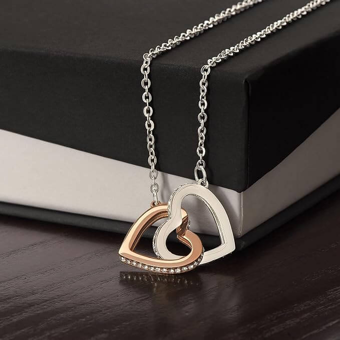 MYOSPARK Collana regalo per sposa, figlia, regalo di nozze, da mamma e papà, regalo di nozze, regalo per la figlia della mamma per il giorno del matrimonio, Acciaio inossidabile MYOSPARK Collana regalo per sposa, figlia, regalo di nozze, da mamma e papà, regalo di nozze, regalo per la figlia della mamma per il giorno del matrimonio, Acciaio inossidabile