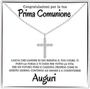 Collana Croce Argento sterling 925 - Prima Comunione
