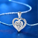 Collana A mia Sorella con Pietra di Zirconia Cubica Bianca
