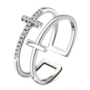 Anello da Donna in Argento Sterling 925 - Croce