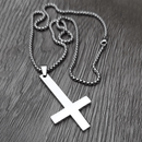 Collana Croce al Rovescio - A Mio Figlio, con Amore Mamma.