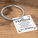 Bracciale Cubano A mio fratello - Sei il mio orgoglio.