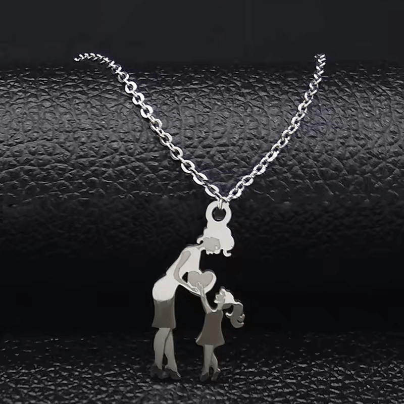 Collana Madre E Figlia In Acciaio Inossidabile - Regalo Per Festa Della Mamma, Compleanno, Natale