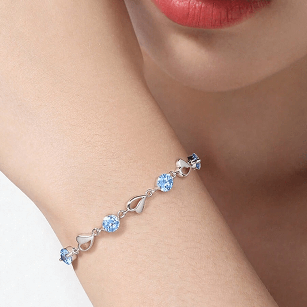 Bracciale per la mamma in argento sterling: bracciale con palline di perline e ciondoli con iniziali - Italia Bracciale per la mamma in argento sterling: bracciale con palline di perline e ciondoli con iniziali - Italia