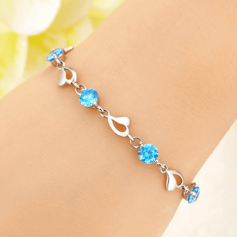 Bracciale Pietre Blu - A mia Moglie San Valentino