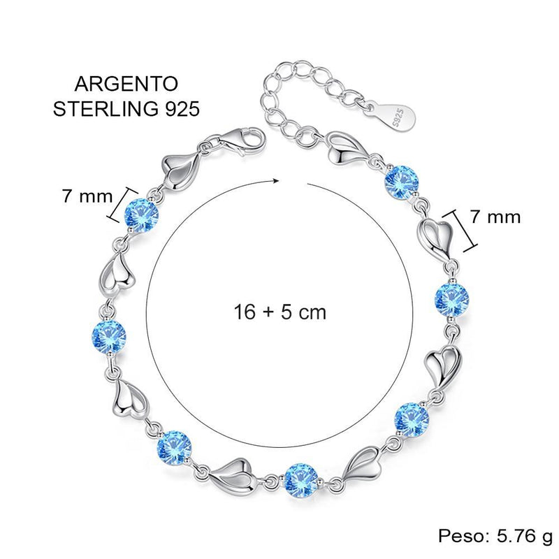 Bracciale Pietre Blu Compleanno - 40 anni.