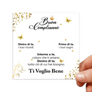 Cartoncini con dediche Donna