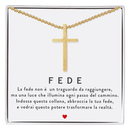 Collana Croce Oro - Fede.