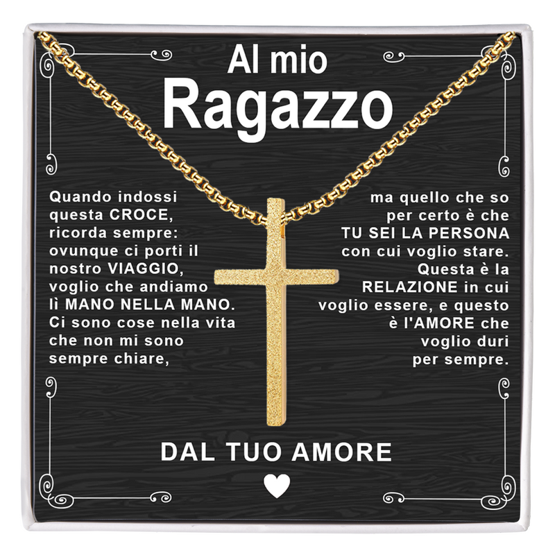 Collana Croce - Al mio Ragazzo, dal tuo Amore.