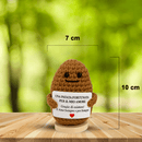 Peluche Crochet con Base in Legno - Patata Fortunata per il Mio Amore