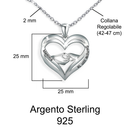 Collana da Donna in Argento Sterling 925 - Mamma, Sempre con Te