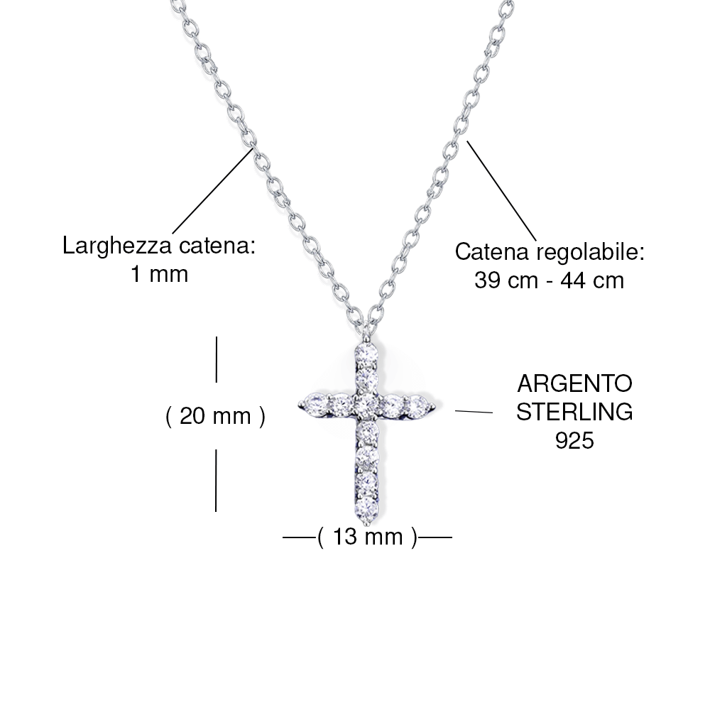 Collana Con Pendente A Croce In Acciaio Inossidabile Con Pendente Collana Con Pendente A Croce In Acciaio Inossidabile Con Pendente