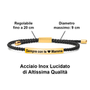 Bracciale Donna Acciaio Inox Lucidato - Sempre con te Mamma