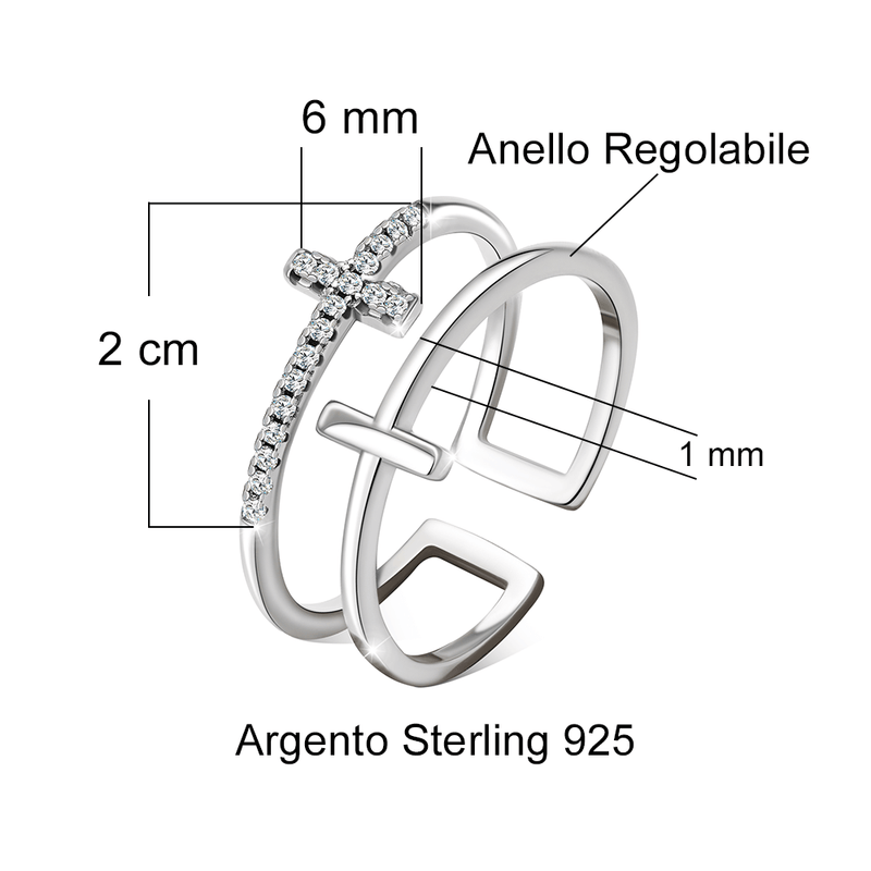 PANDORA Anello da donna argento Chakra blu cuore 193088C03, 52/16,6, argento sterling, Cristallo PANDORA Anello da donna argento Chakra blu cuore 193088C03, 52/16,6, argento sterling, Cristallo
