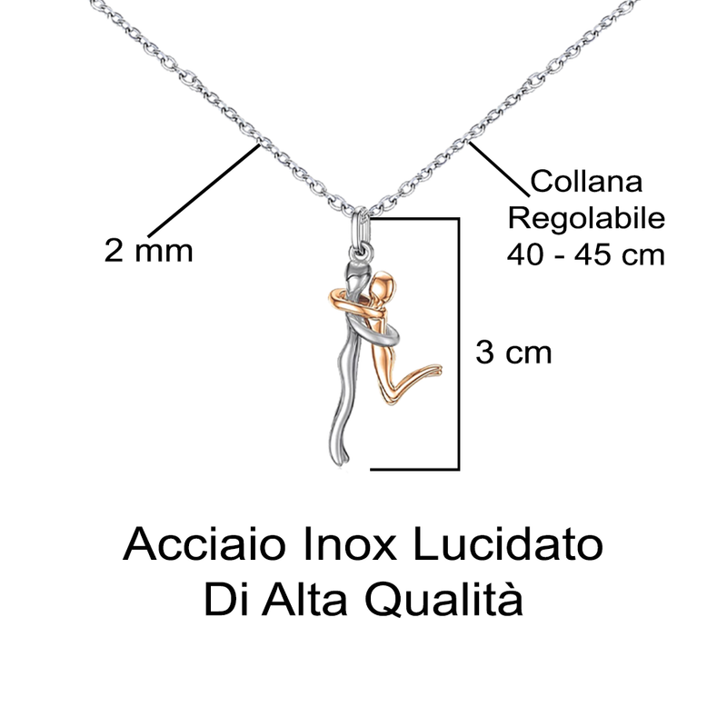 Collana Abbraccio - Finitura in Oro 14k