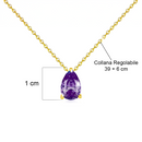 Collana con Pietra Ametista - Cofanetto con dedica INCLUSO
