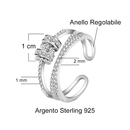 Anello da Donna in Argento Sterling 925 Per mia sorella - Ansia