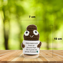 Peluche Crochet Con base in legno- Popo Fortunato