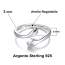 Anello da Donna in Argento Sterling 925 - Sorelle Per Sempre