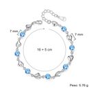 Bracciale Pietre Blu Compleanno - 18 anni.